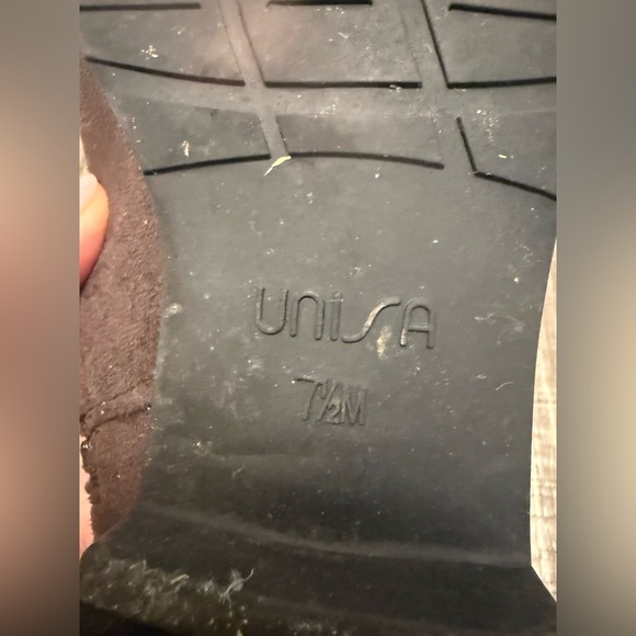 UNISA "Gillean" Over The Knee Stretch Women's Boots Textile Brown/Black 7.5 - Picture 3 of 9